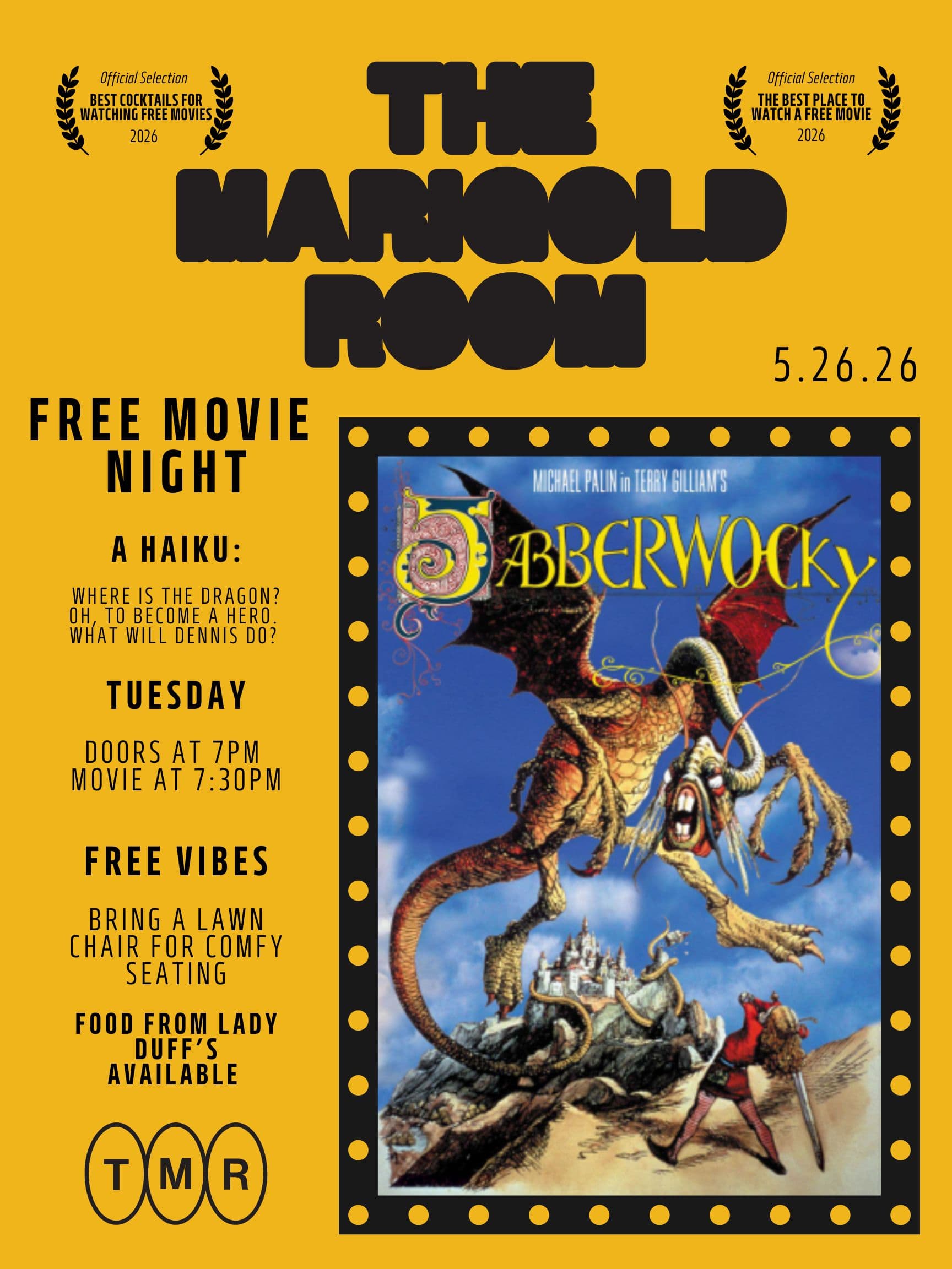 Flyer for FREE Movie Night
